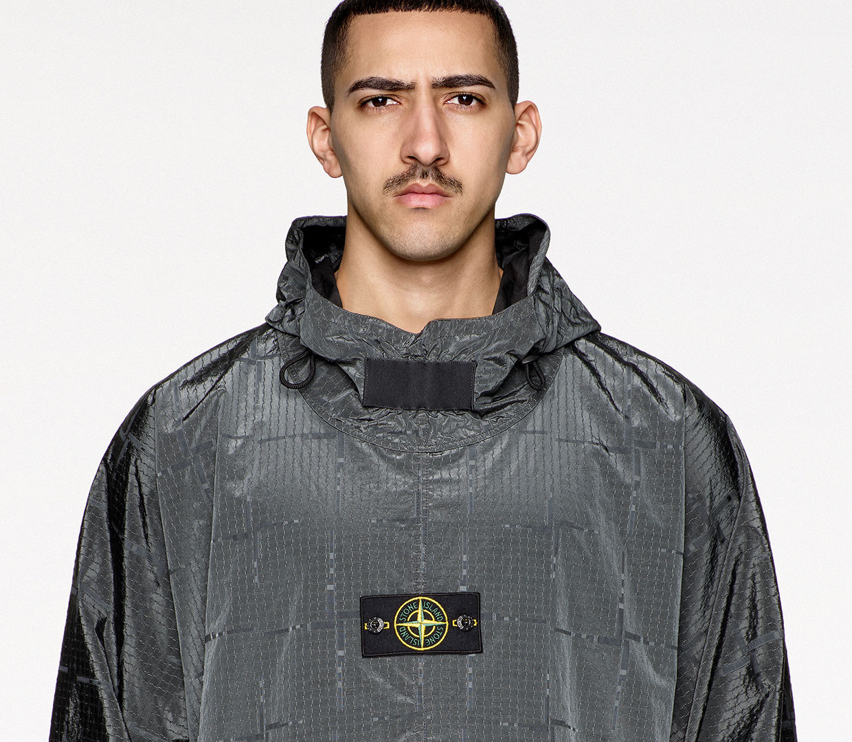 HP STONE ISLAND HOUSE CHECK NYLON METAL BLACK WATRO