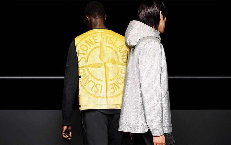 Stone island best sale reflective vest